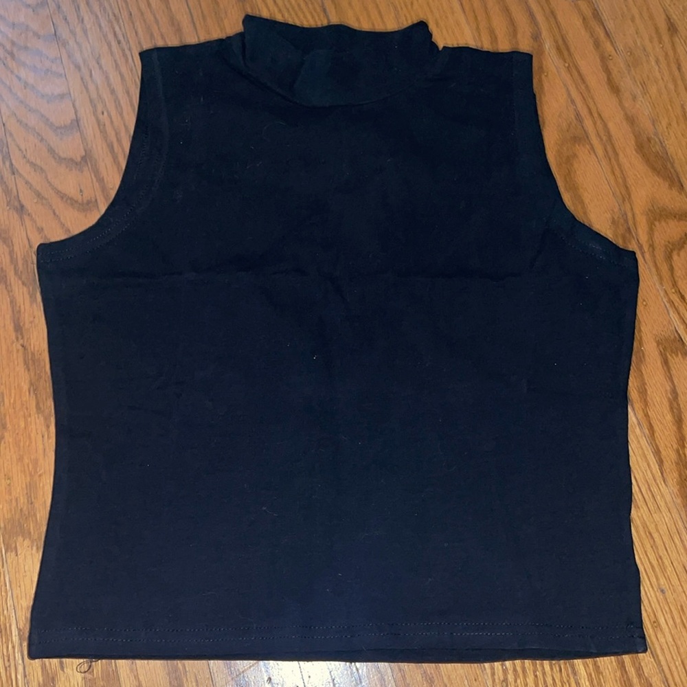 Mock turtle neck tank
